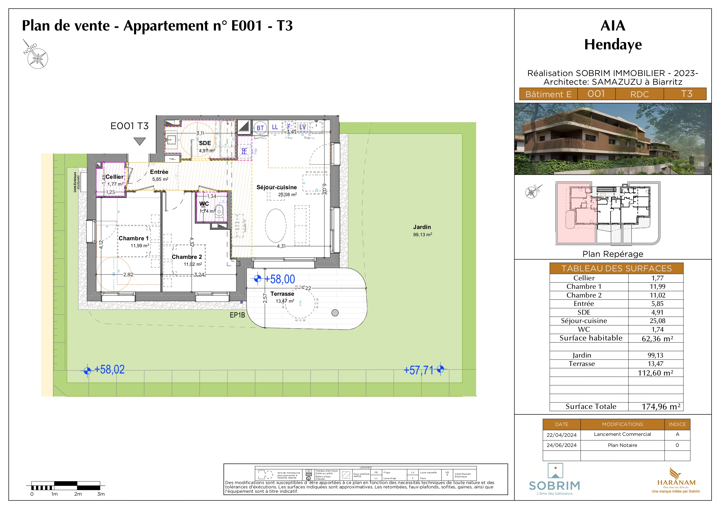 Vivienda de obra nueva con Jardín en el sector de Hendaia Playa!!