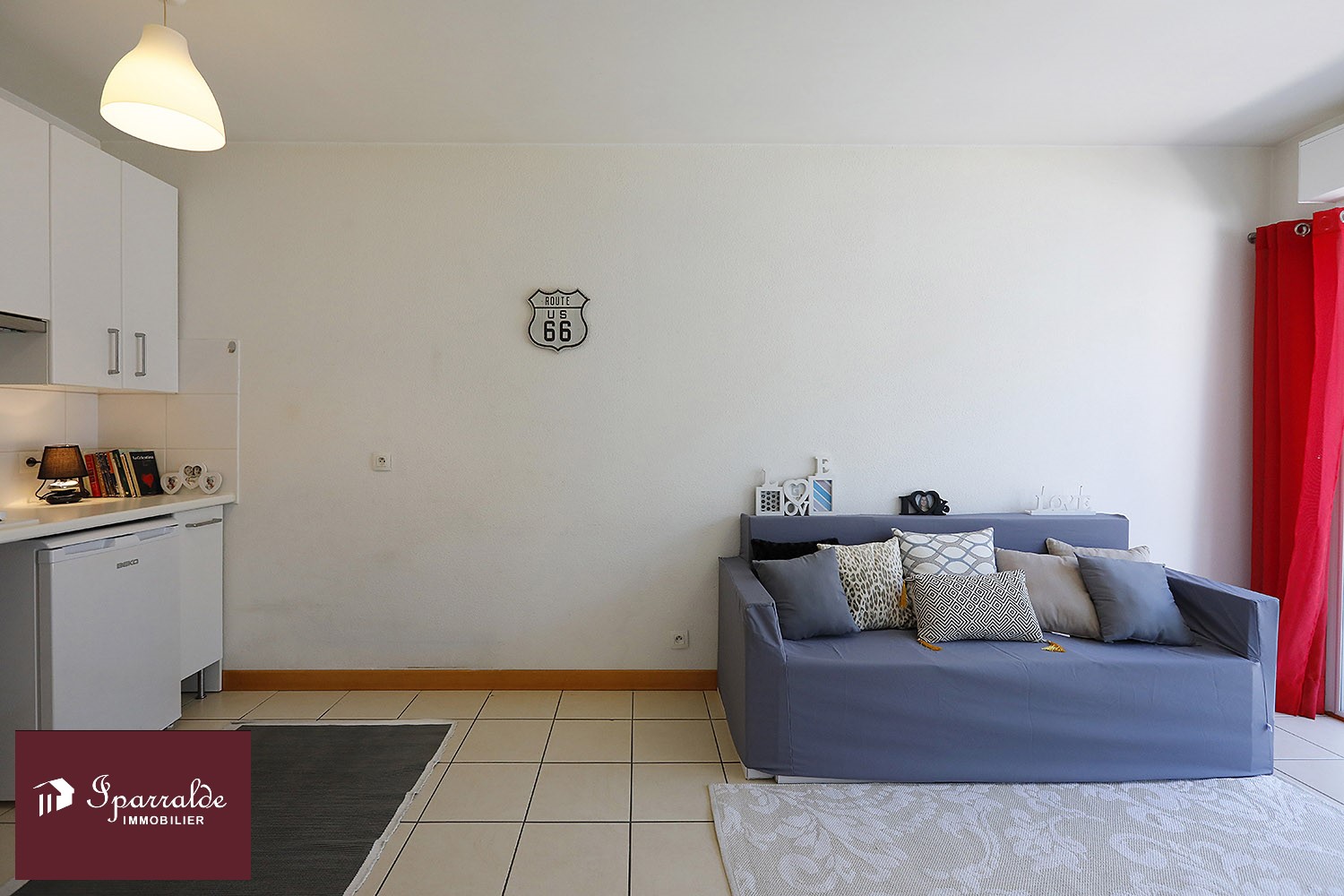 Piso de 1 habitación en el centro de Hendaia(64) con Parking y Terraza