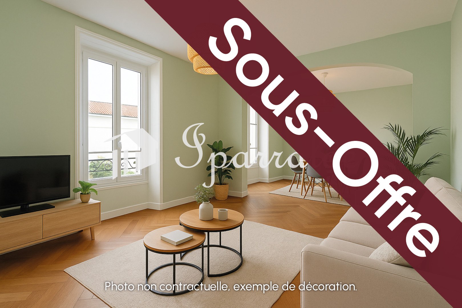 Encantadora vivienda de 3 habitaciones de cerca del topo, con balcón.