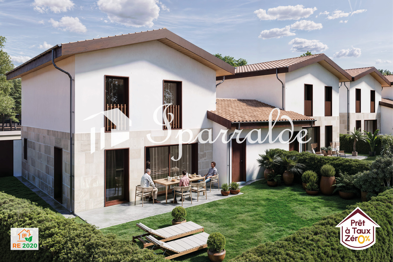 En el sector de Hendaia Playa, descubre esta bonita Villa adosada únicamente por el garaje