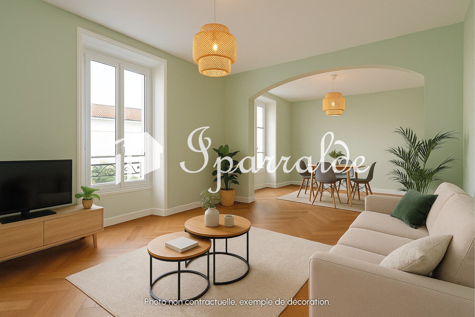 Encantadora vivienda de 3 habitaciones de cerca del topo, con balcón.