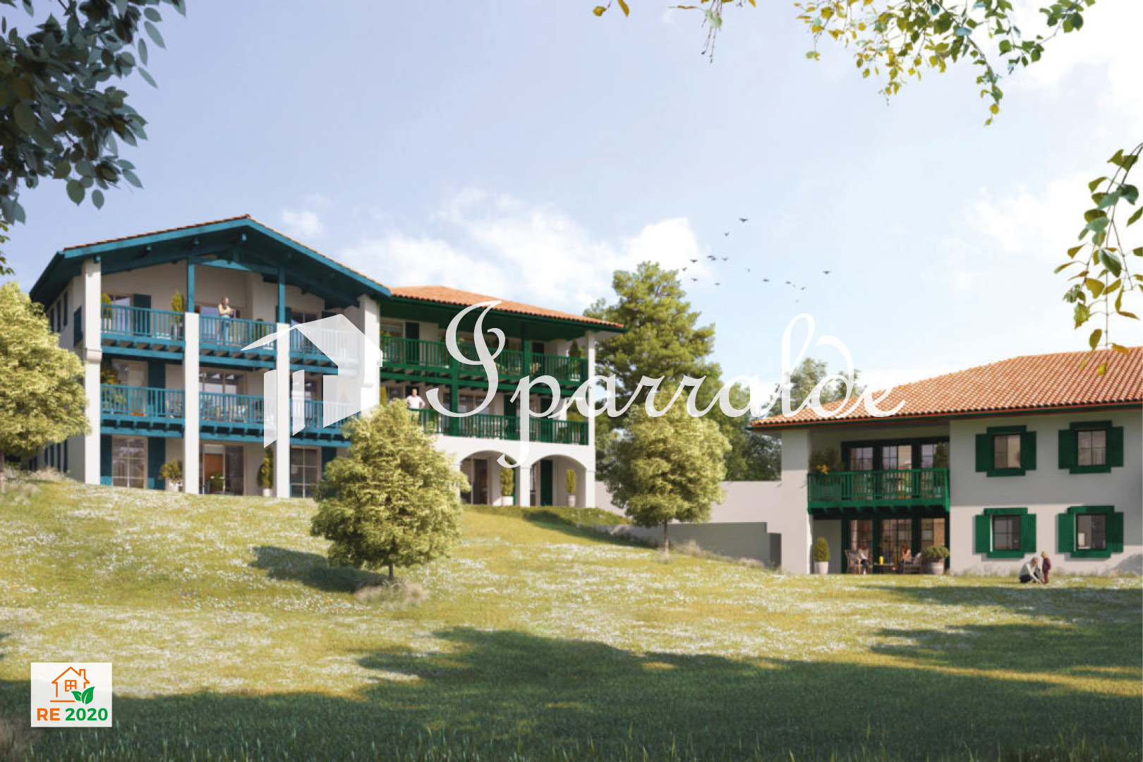 OBRA NUEVA: Cerca de Biarritz, en el Golf de Arcangues.  A estrenar en 2027, viviendas de 1 a 3 habitaciones con Terraza y Garaje.