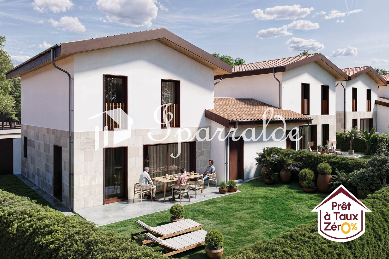 Villa adosada por el garaje con 3 habitaciones y 3 baños en Hendaia- Sector Playa: Tu Refugio Ideal